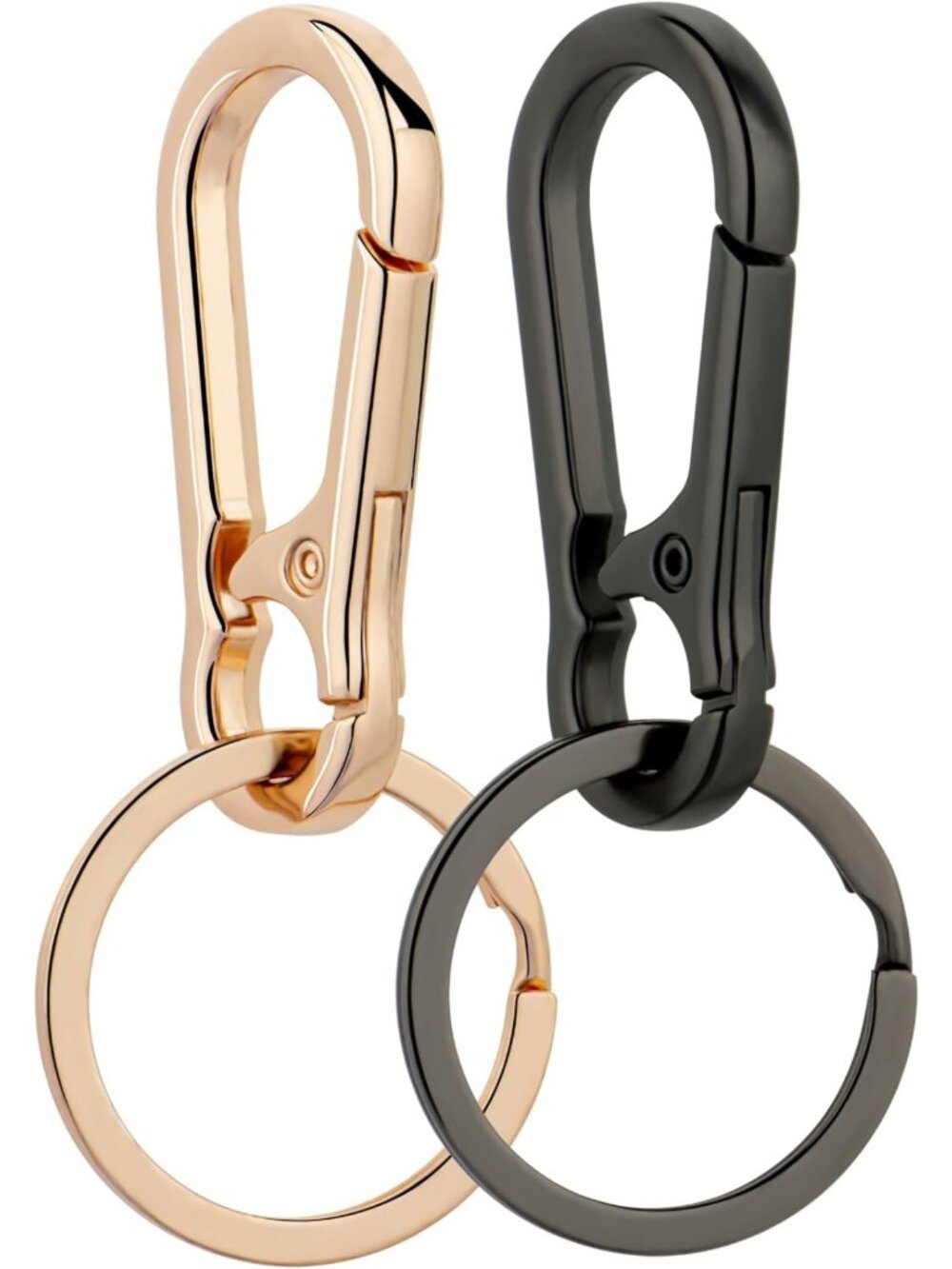 Metal Keychain Keyring Clip Holder Organizer for Home & Car - Key Finder for Men